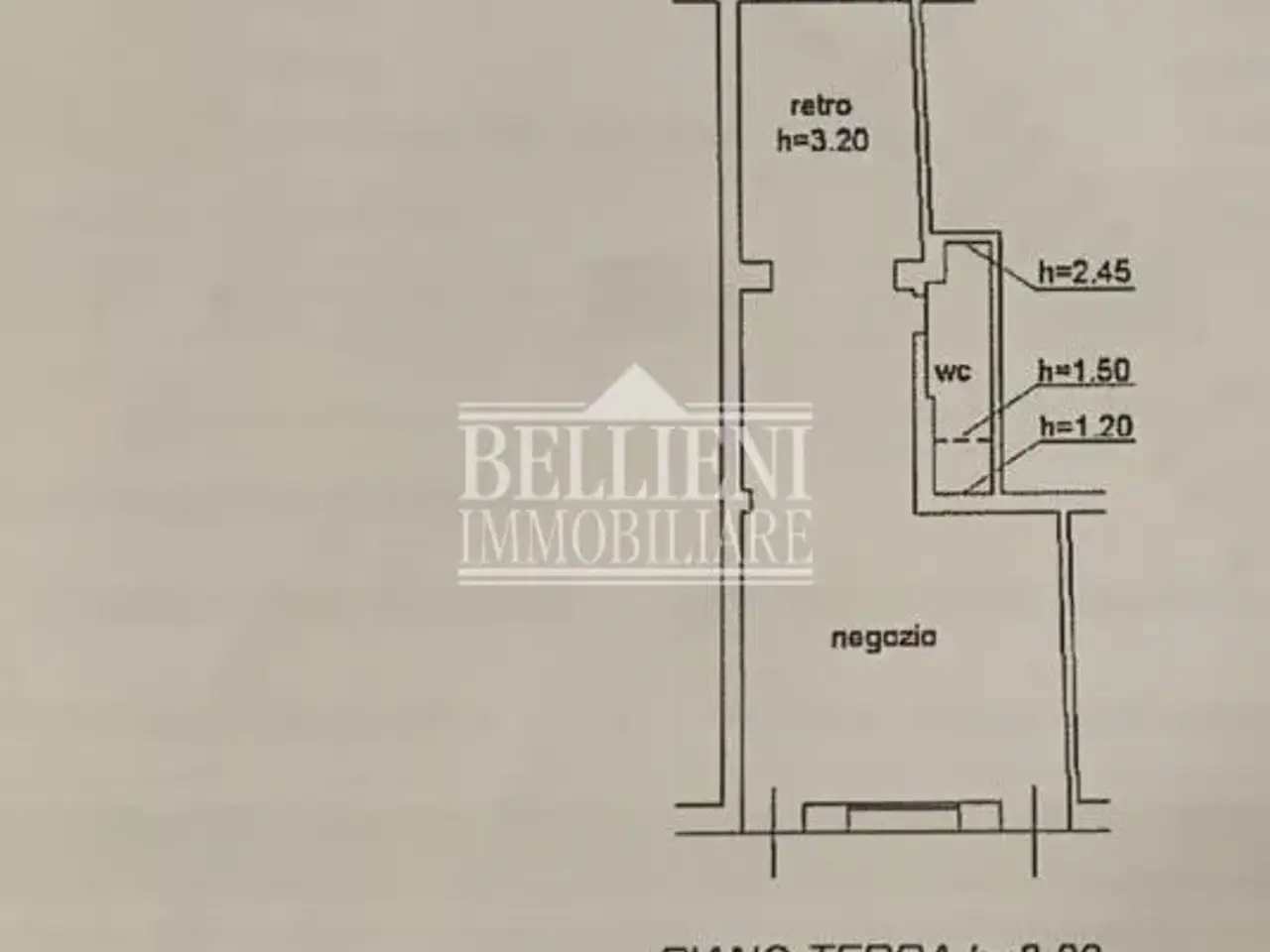 Negozio in Corso Antonio Fogazzaro, Vicenza, {3} - Planimetria 1