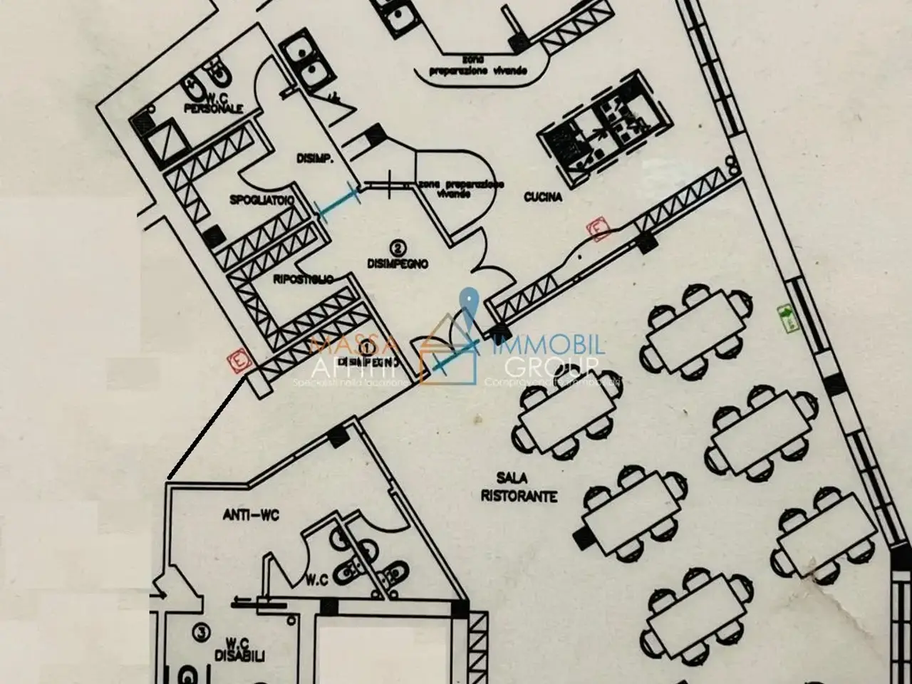 Negozio in Via Sottomonte 6, Massa, {3} - Planimetria 1
