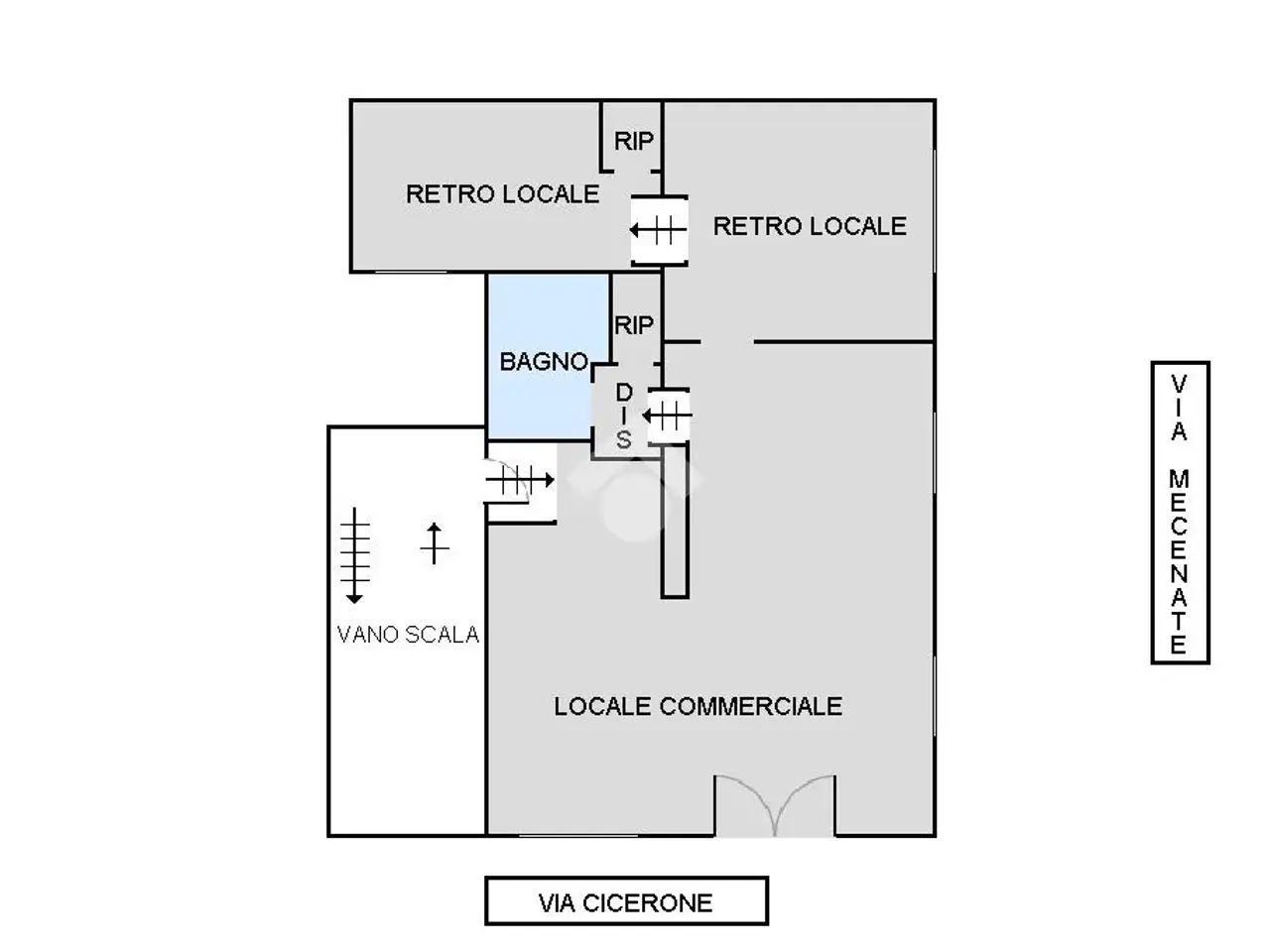 Negozio in Via Cicerone 19, Brindisi, {3} - Planimetria 1