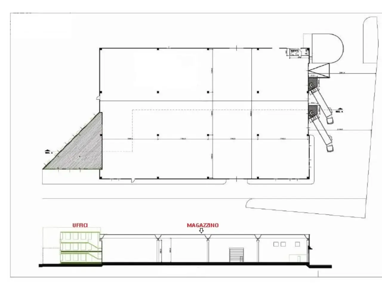 Magazzino in Via Grandi a., Settala, {3} - Planimetria 1