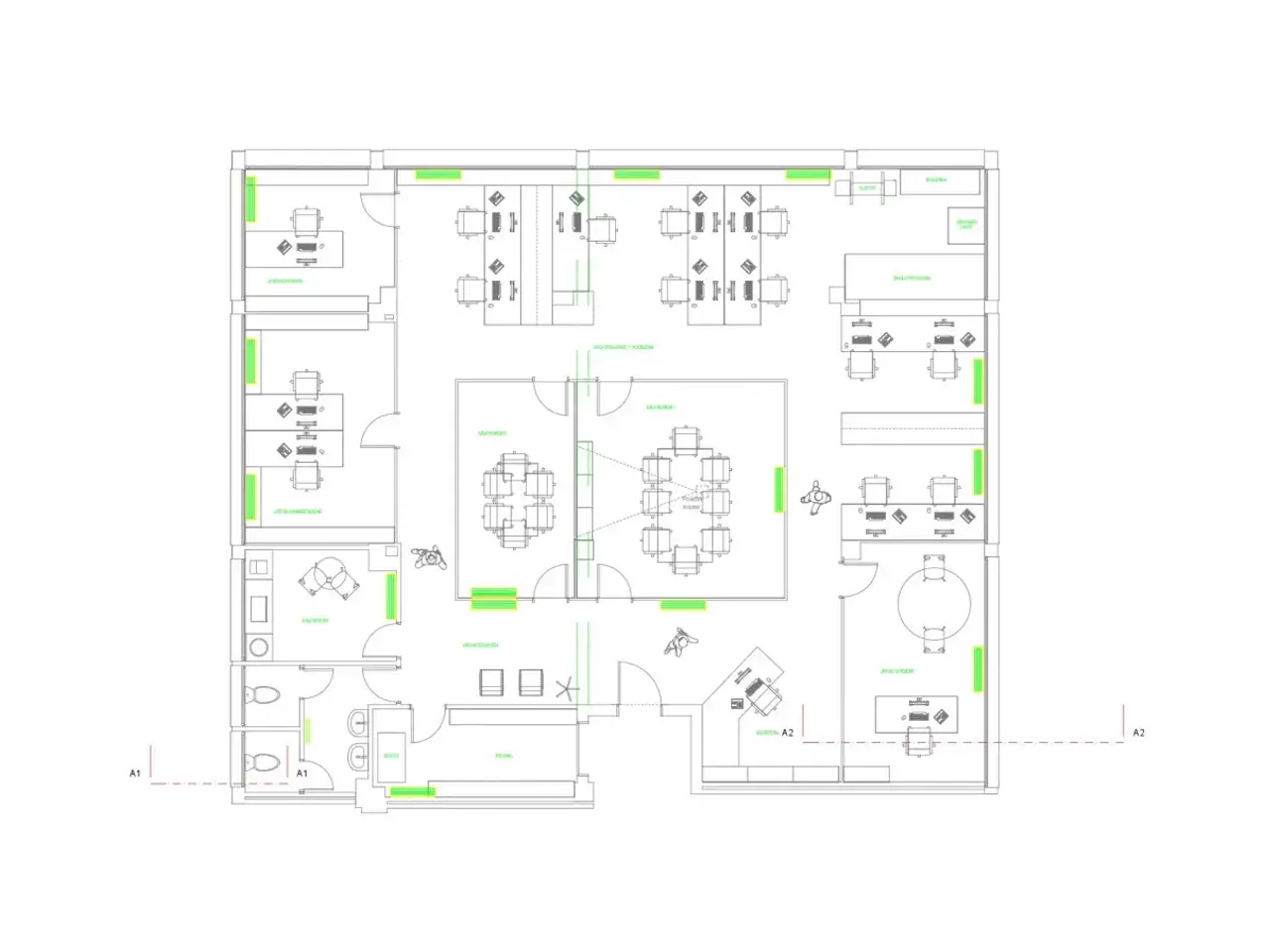 Ufficio in Via Cattaneo, Spinea, {3} - Planimetria 1