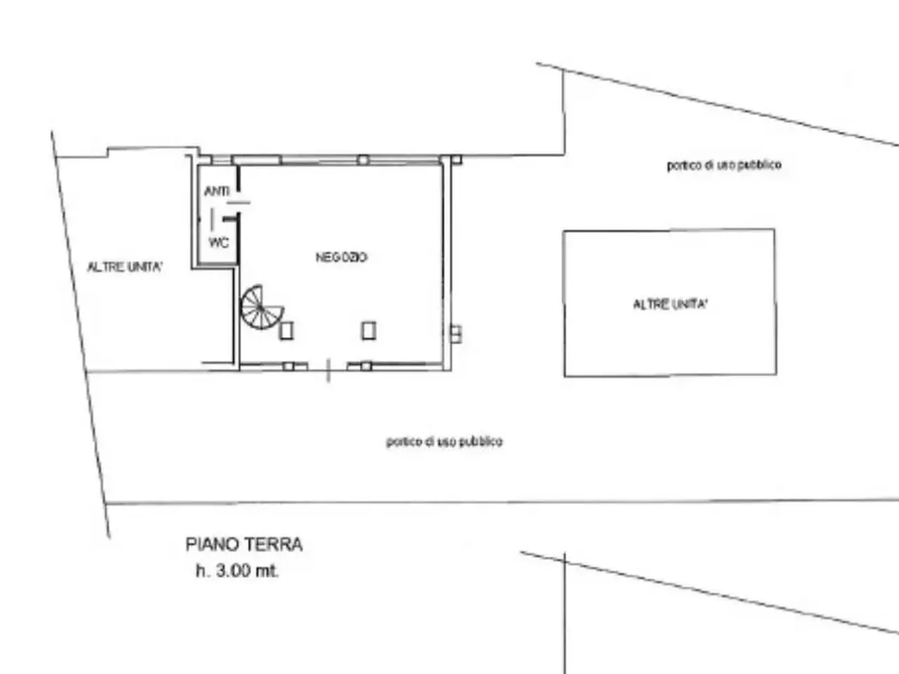 Negozio in Via Madonna della Salute 82, Padova, {3} - Planimetria 1