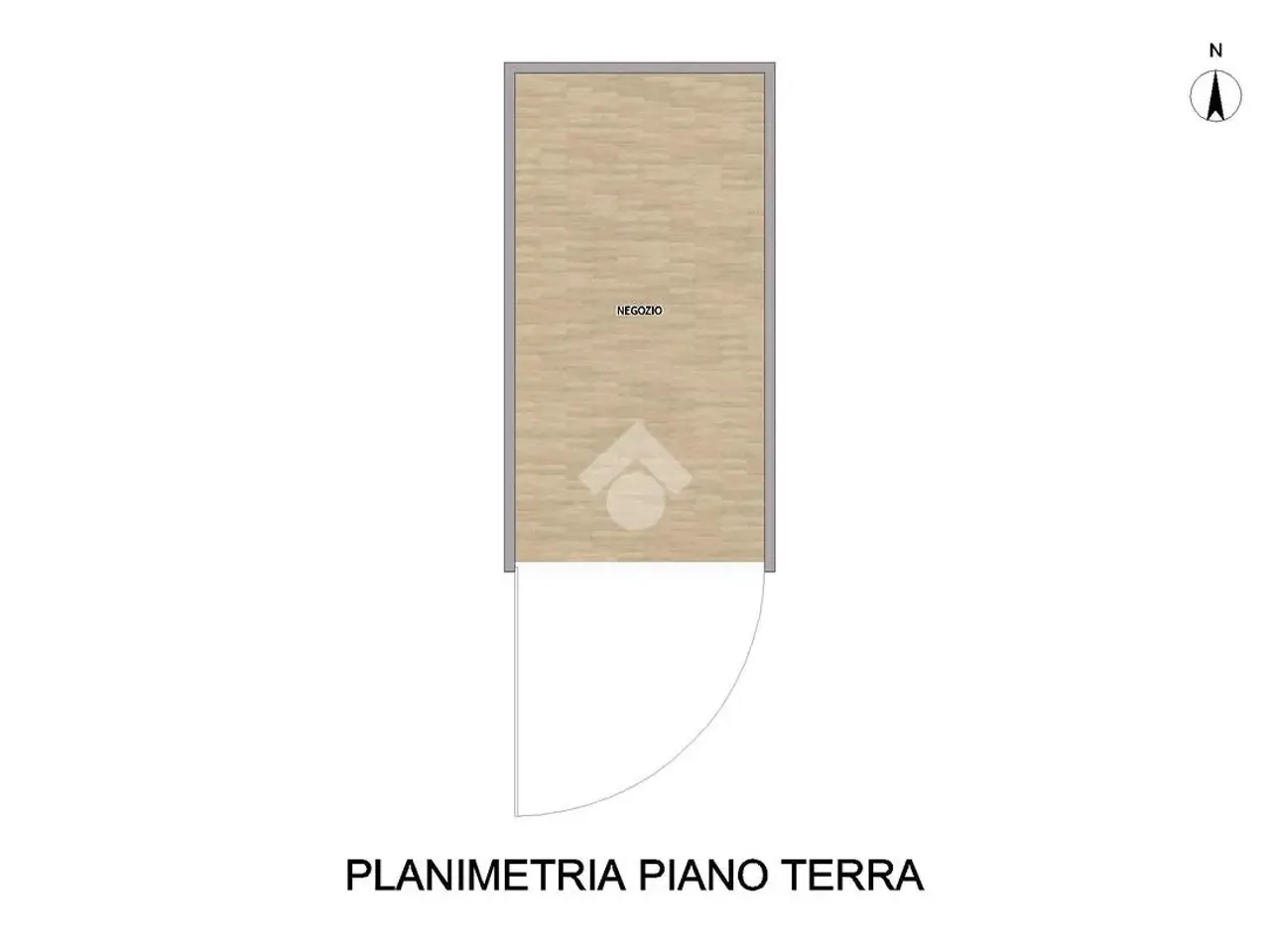 Negozio in Via Giuseppe Cortesi 4, Piacenza, {3} - Planimetria 1