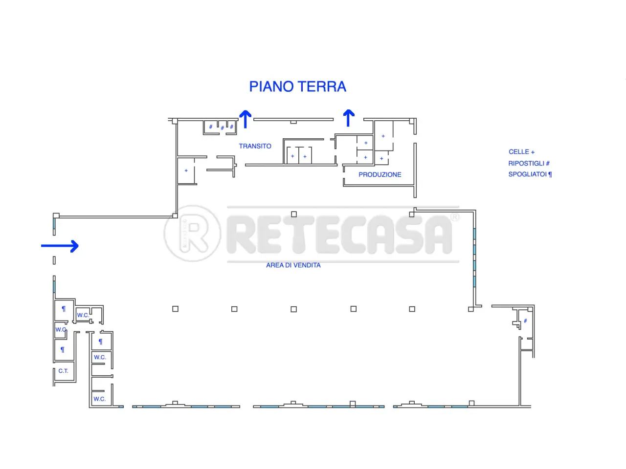Palazzina commerciale in Via IV Genova 48, Pozzuolo Del Friuli, {3} - Planimetria 1