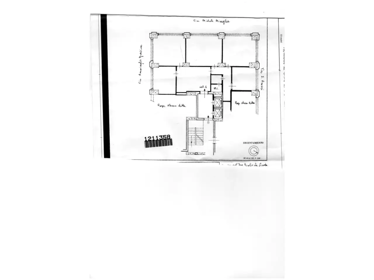 Azienda in Via Emerico Amari 8, Palermo, {3} - Planimetria 1