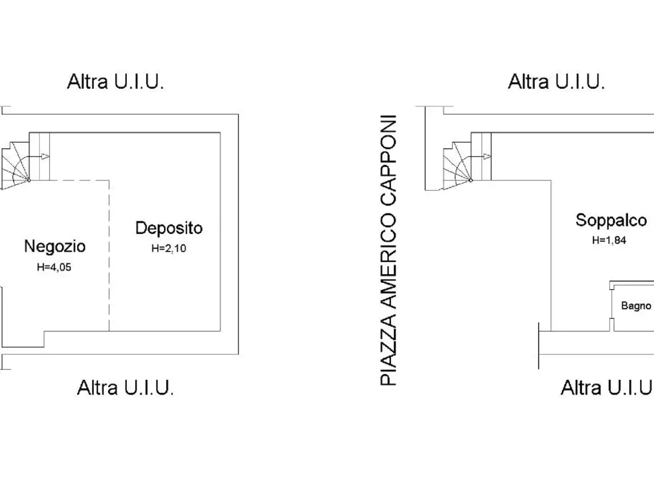 Negozio in Piazza Americo Capponi 5, Roma, {3} - Planimetria 1