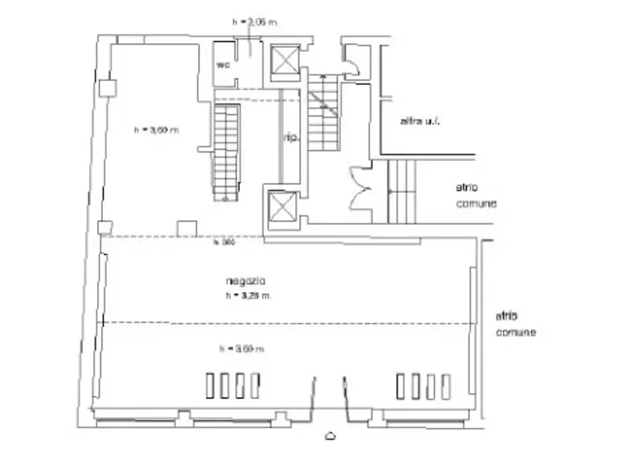 Negozio in , Milano, {3} - Planimetria 1