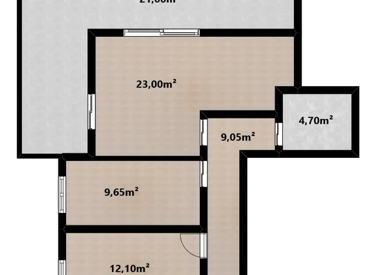 Ufficio in Drususallee, Bolzano, {3} - Planimetria 1