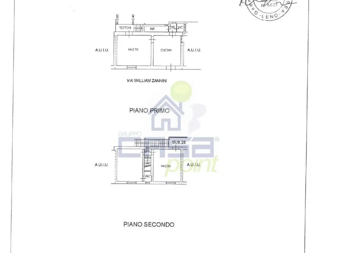 Terratetto plurifamiliare in vendita, Via Zannini, Leno - Planimetria 1