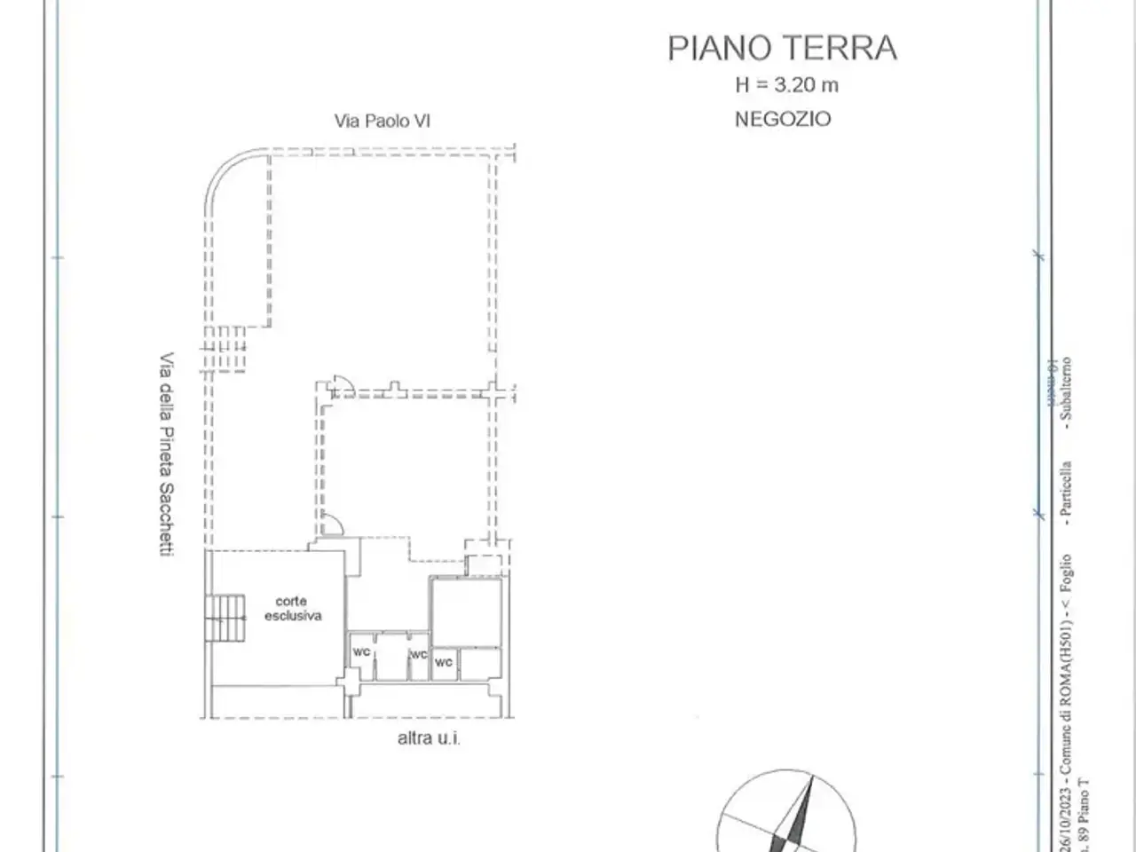 Negozio in Via della Pineta Sacchetti 00, Roma, {3} - Planimetria 1