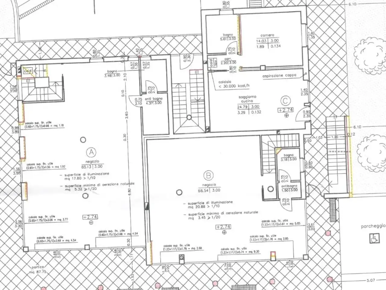 Palazzina commerciale in Via Monte Pasubio 44, Piovene Rocchette, {3} - Planimetria 1