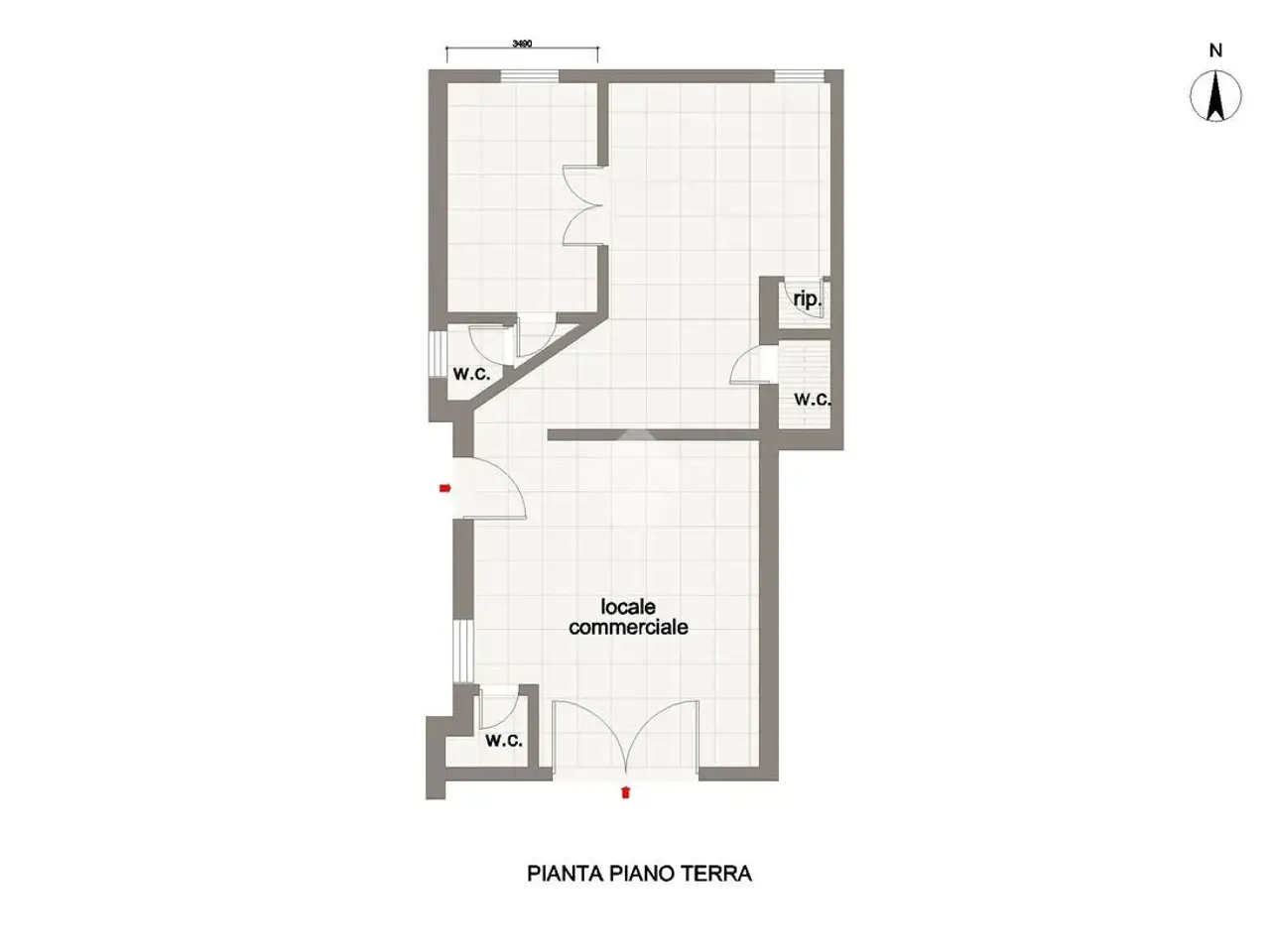 Negozio in Via Galileo Galilei, Teramo, {3} - Planimetria 1