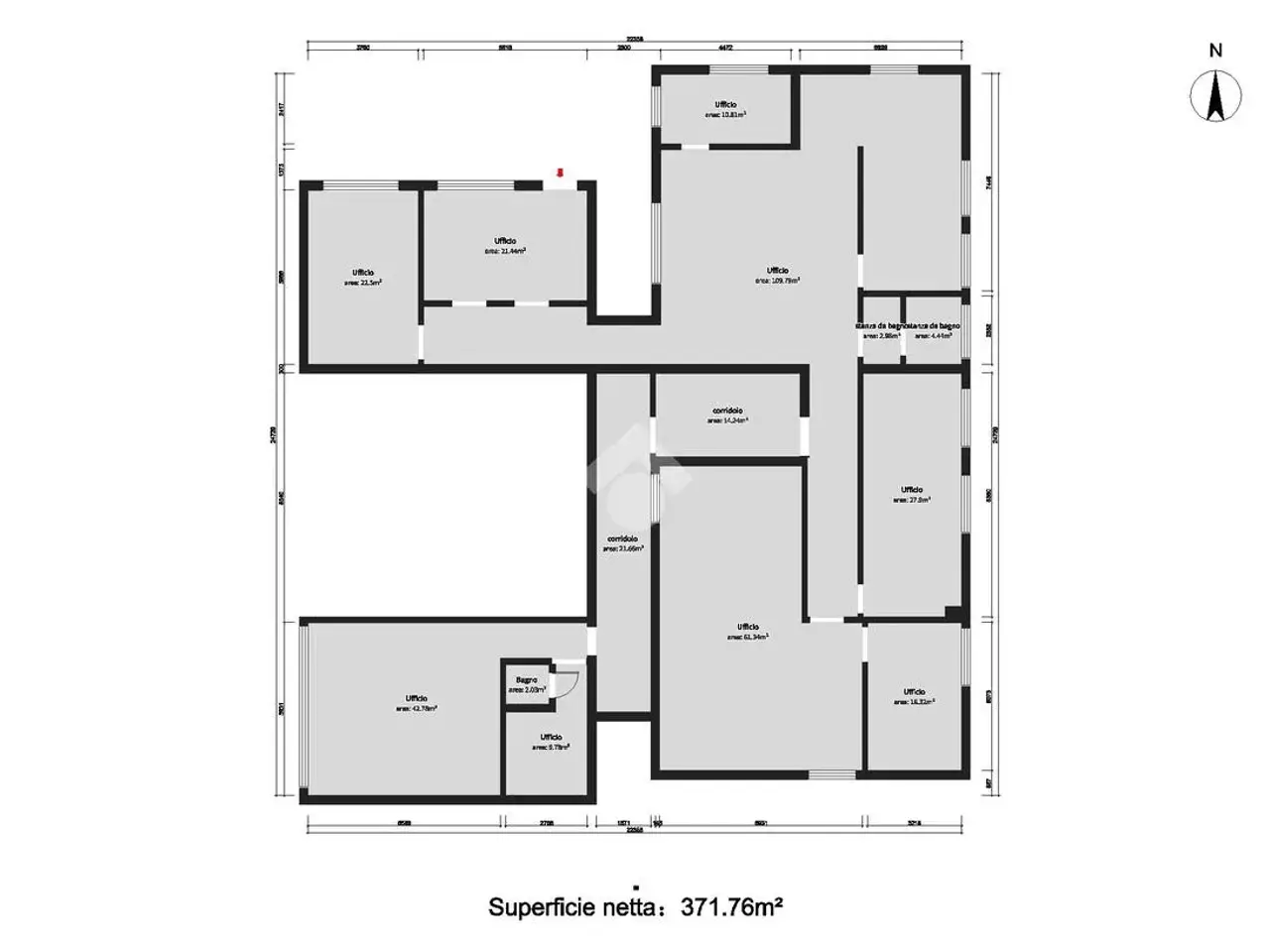 Ufficio in Via Stretta 185, Brescia, {3} - Planimetria 1