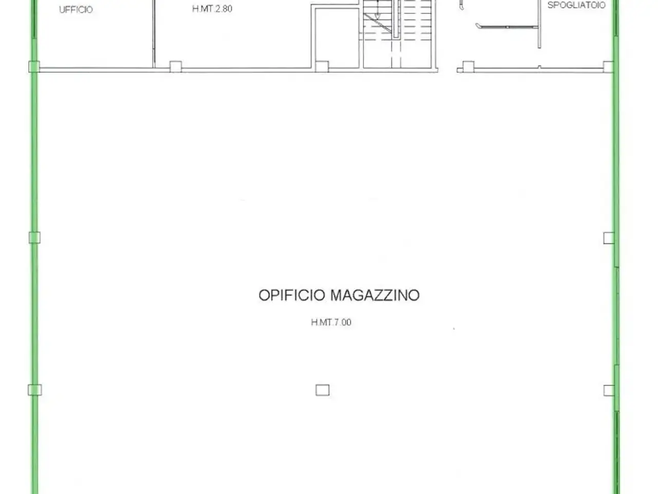 Capannone in , Calderara Di Reno, {3} - Planimetria 1