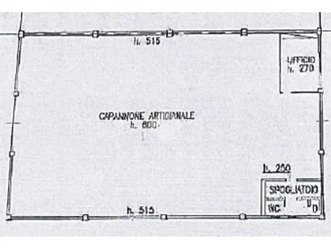 Capannone in Via Bergamo 15, Crema, {3} - Planimetria 1