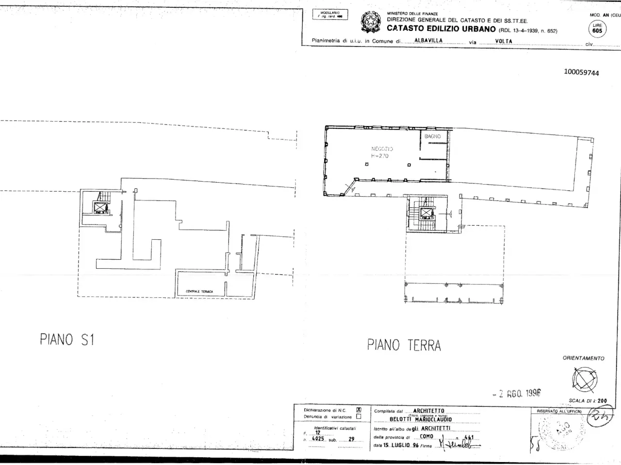 Ufficio in Via Volta 11b, Albavilla, {3} - Planimetria 1
