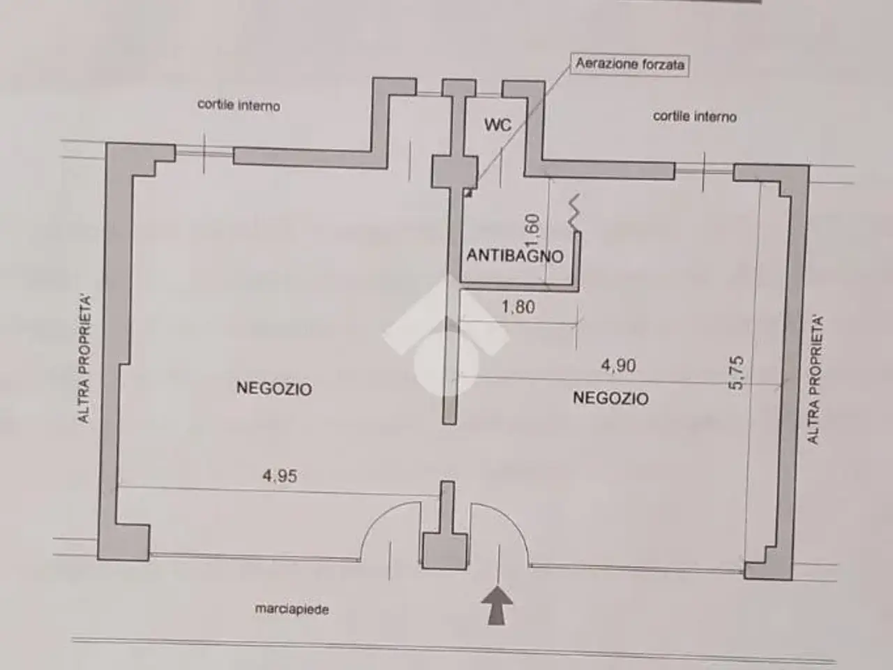 Negozio in Corso Torino 5, Buttigliera Alta, {3} - Planimetria 1