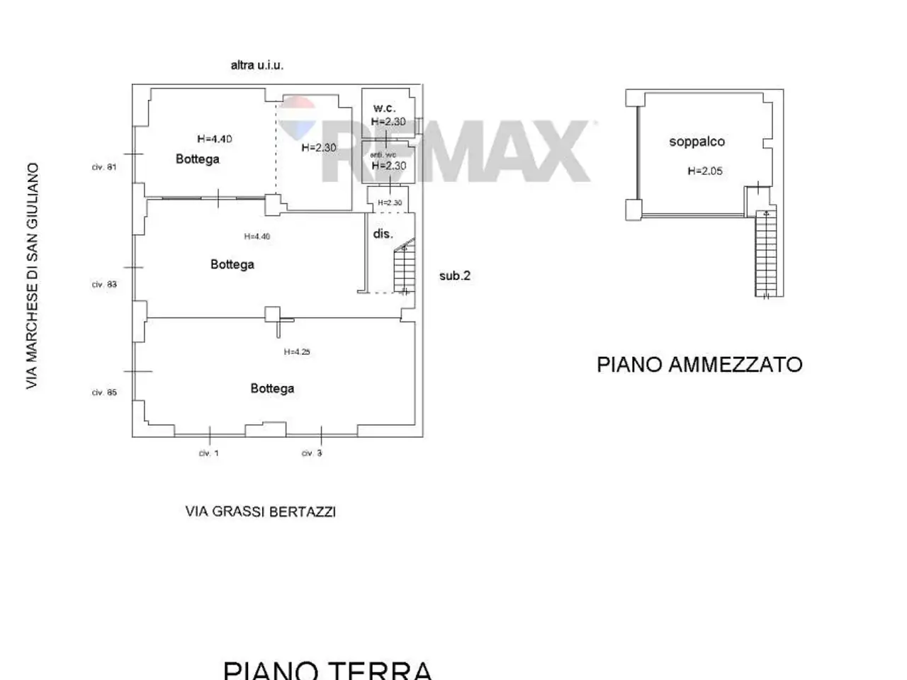 Negozio in Via Marchese di San Giuliano 81, Acireale, {3} - Planimetria 1