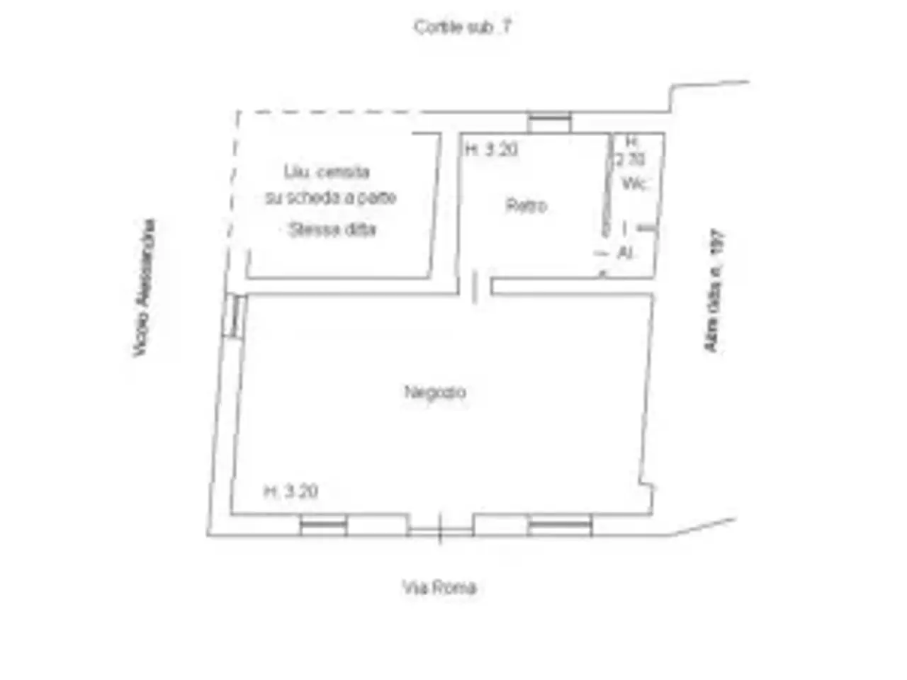 Negozio in Via Santo Stefano Roero, Canale, {3} - Planimetria 1