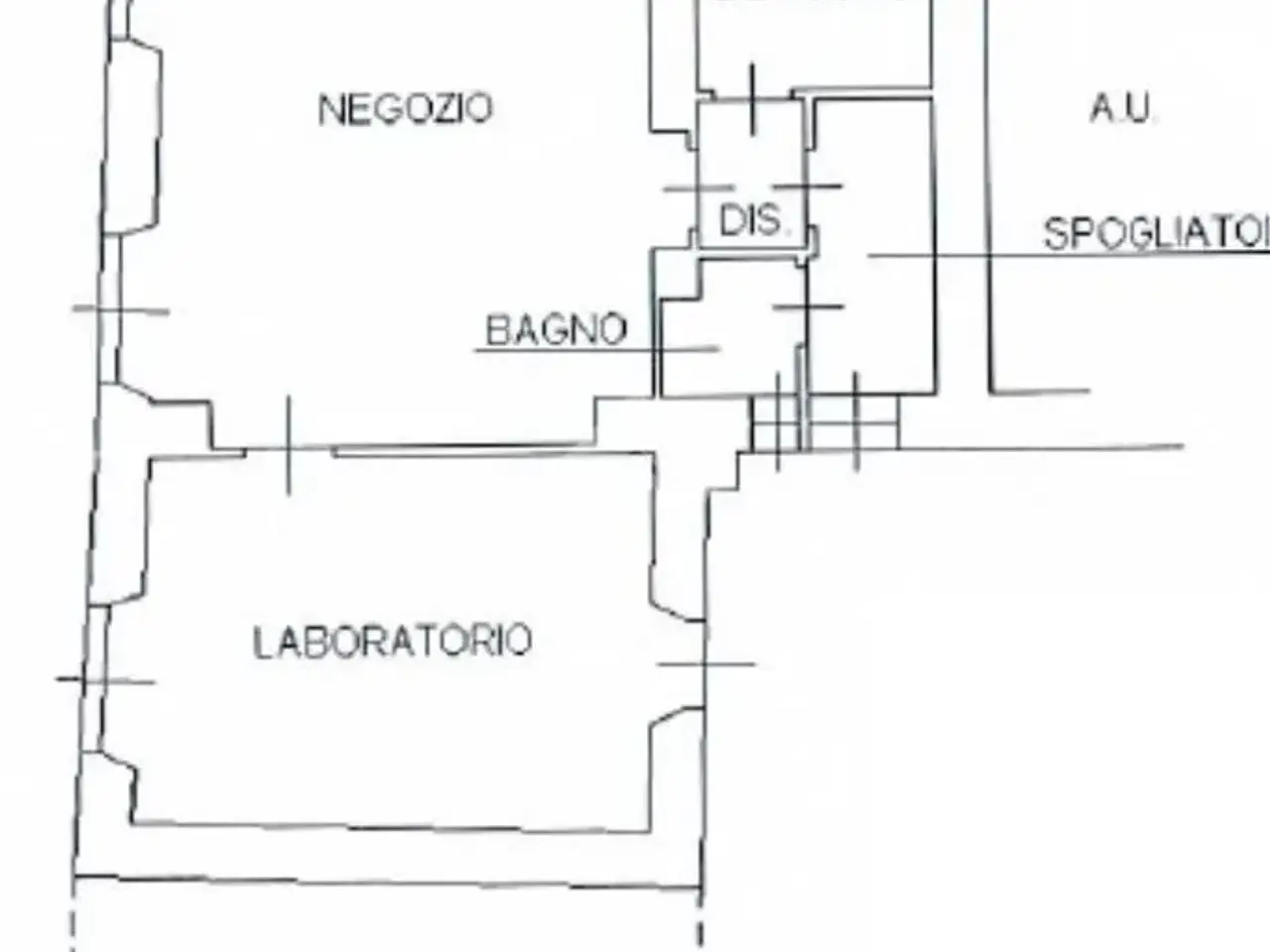 Negozio in Piazza Fumagalli 1, Bellusco, {3} - Planimetria 1