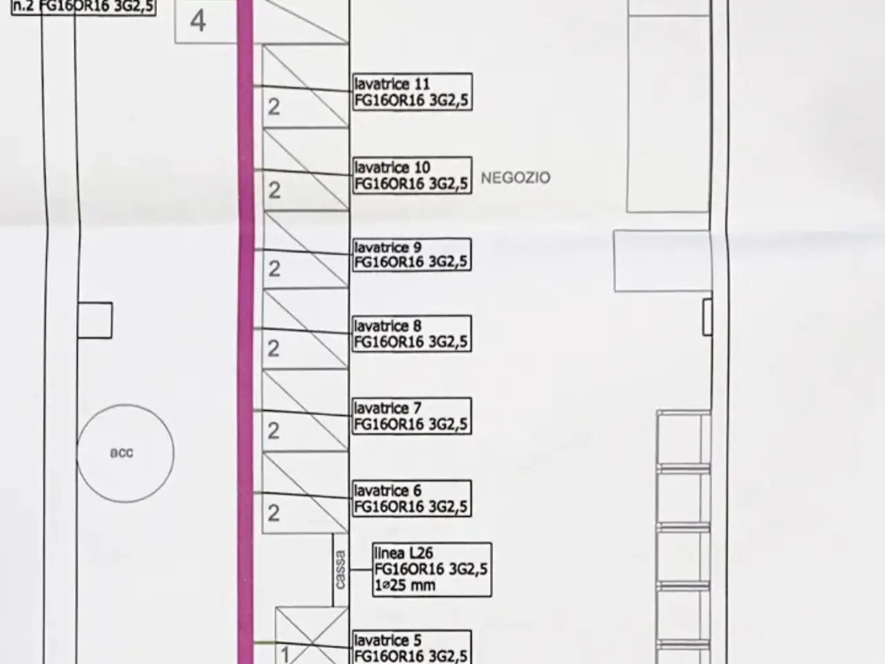 Locale commerciale in Viale Sicilia 45, Riccione, {3} - Planimetria 1