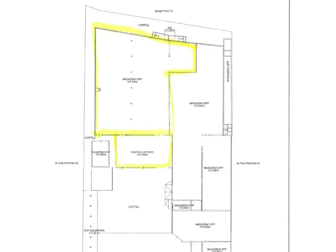 Capannone in Via a. Volta 60, Arosio, {3} - Planimetria 1