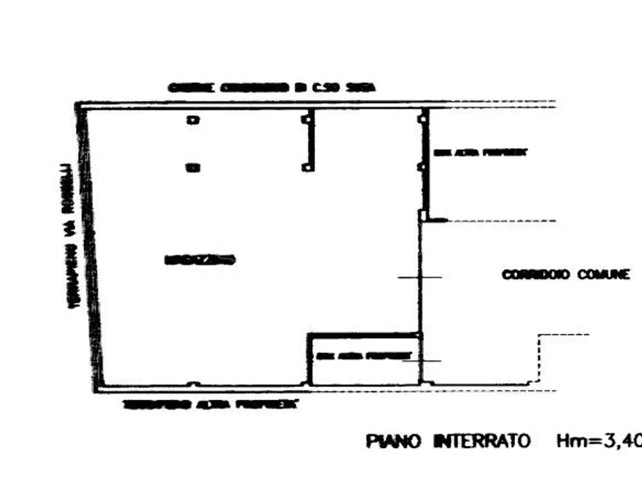 Magazzino in Via Cervino, Rivoli, {3} - Planimetria 1