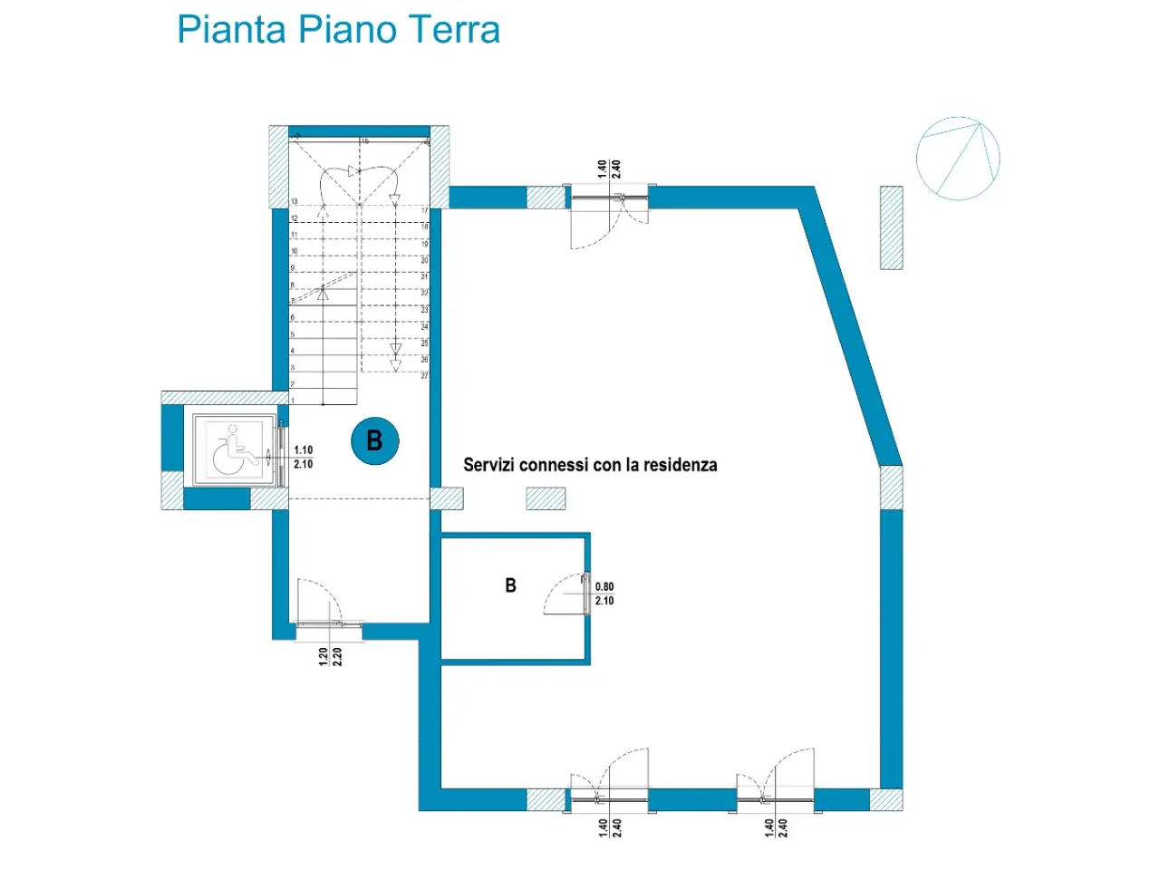 Negozio in Viale Candelaro 138, Foggia, {3} - Planimetria 1