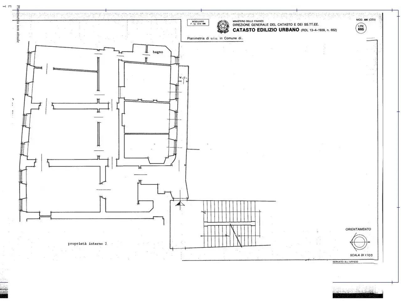 Ufficio in Corso Vittorio Emanuele II, Roma, {3} - Planimetria 1