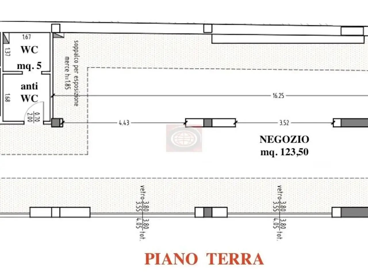 Negozio in , Cesenatico, {3} - Planimetria 1