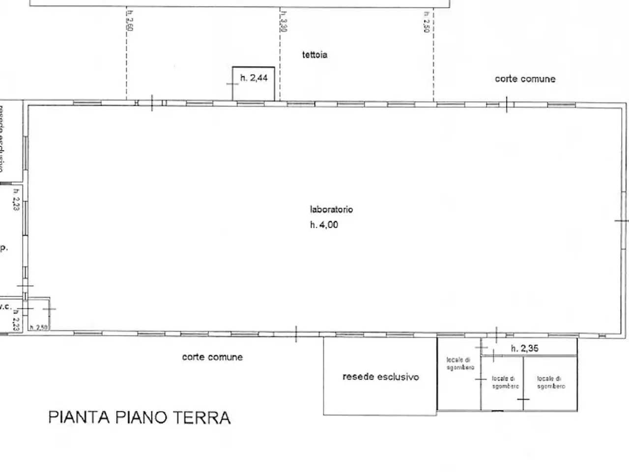 Capannone in , Ponsacco, {3} - Planimetria 1