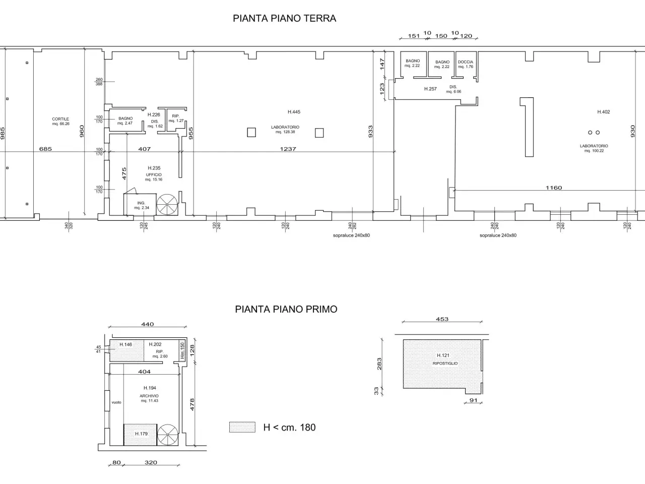 Laboratorio in Via Emilia Ponente, Bologna, {3} - Planimetria 1