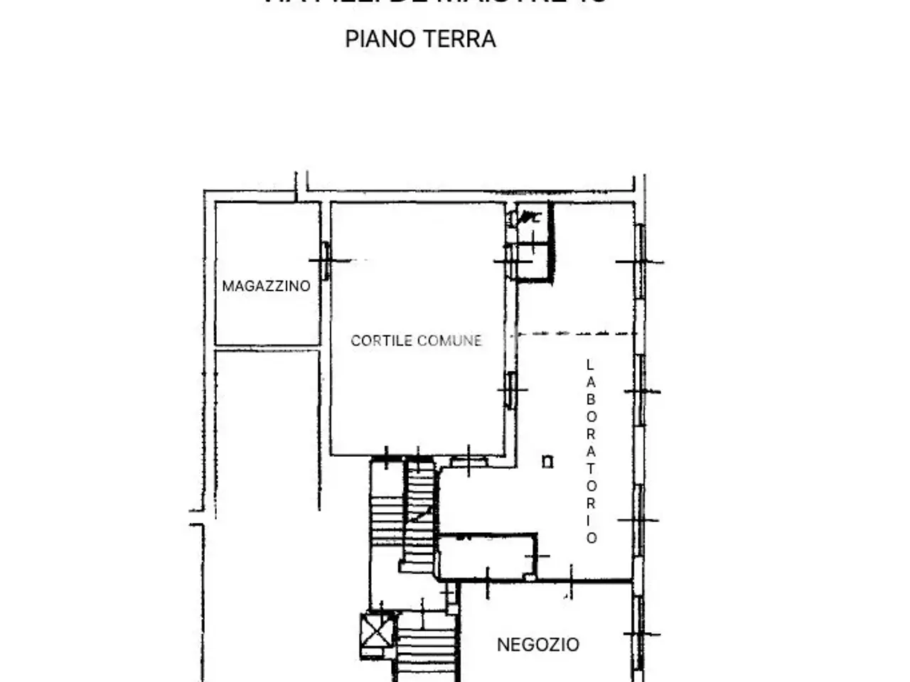 Negozio in Via Fratelli De Maistre 15, Torino, {3} - Planimetria 1