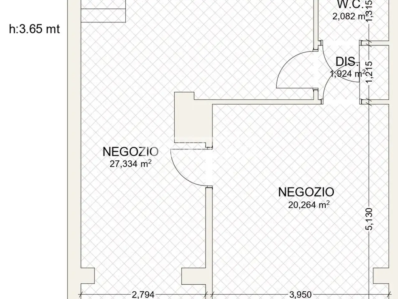 Negozio in Via Monte Palombino 9/B, Milano, {3} - Planimetria 1