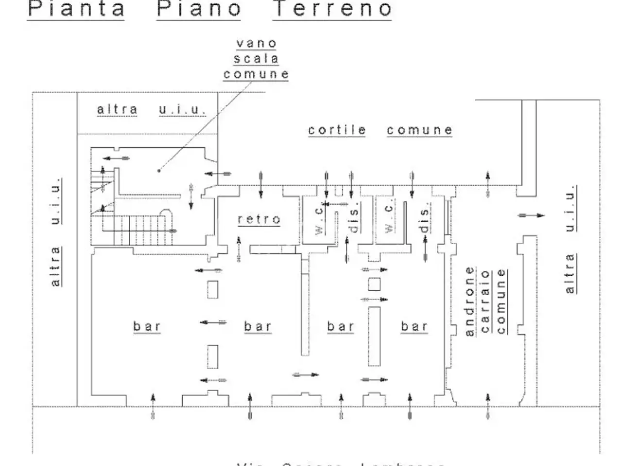 Negozio in Via Cesare Lombroso 22/Ormea29bis, Torino, {3} - Planimetria 1