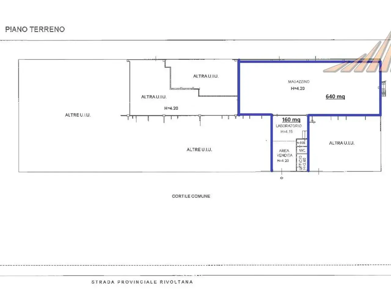 Negozio in Via Buozzi 21, Liscate, {3} - Planimetria 1