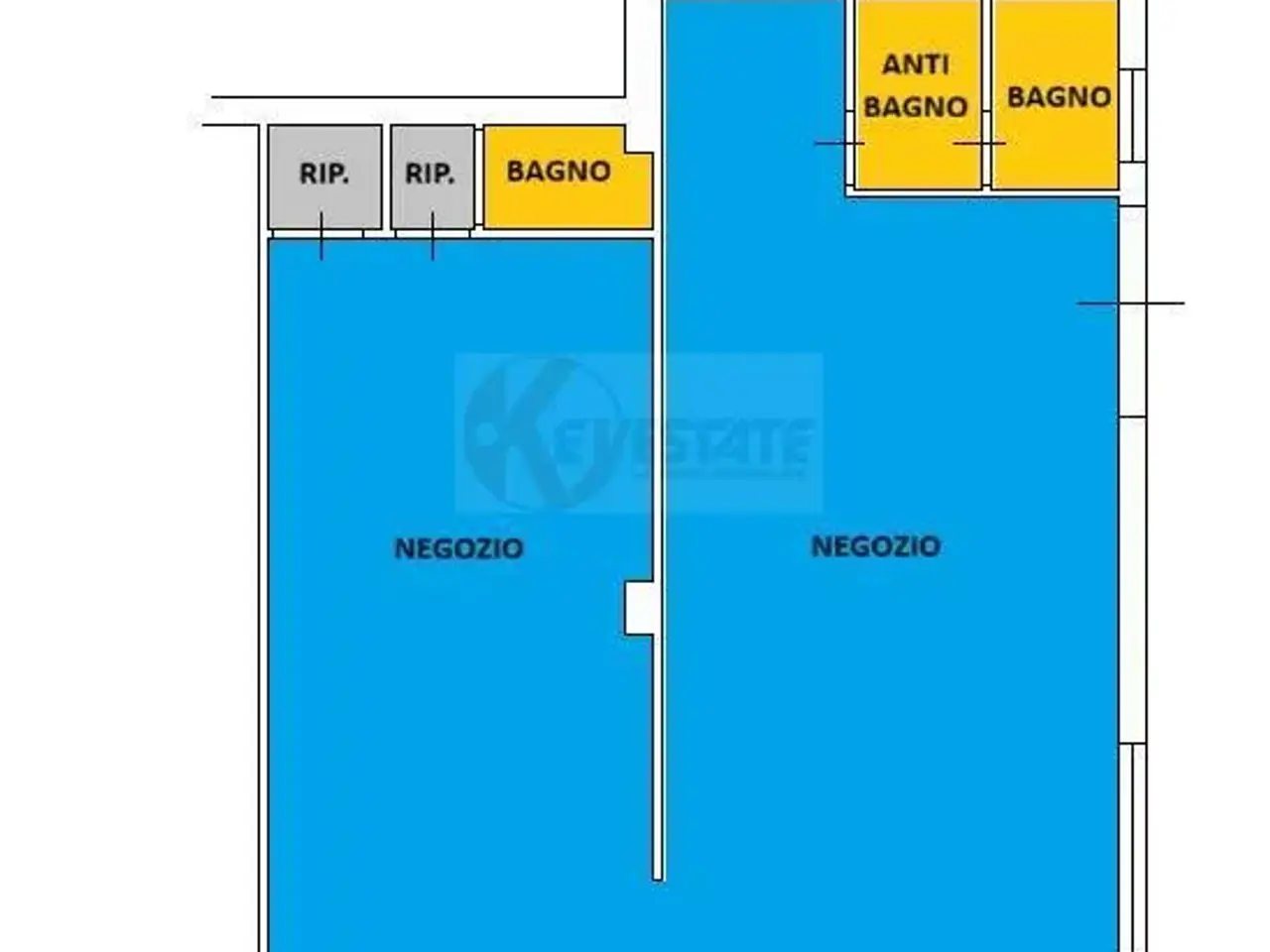 Negozio in Via Grazia Deledda 55, Sassari, {3} - Planimetria 1