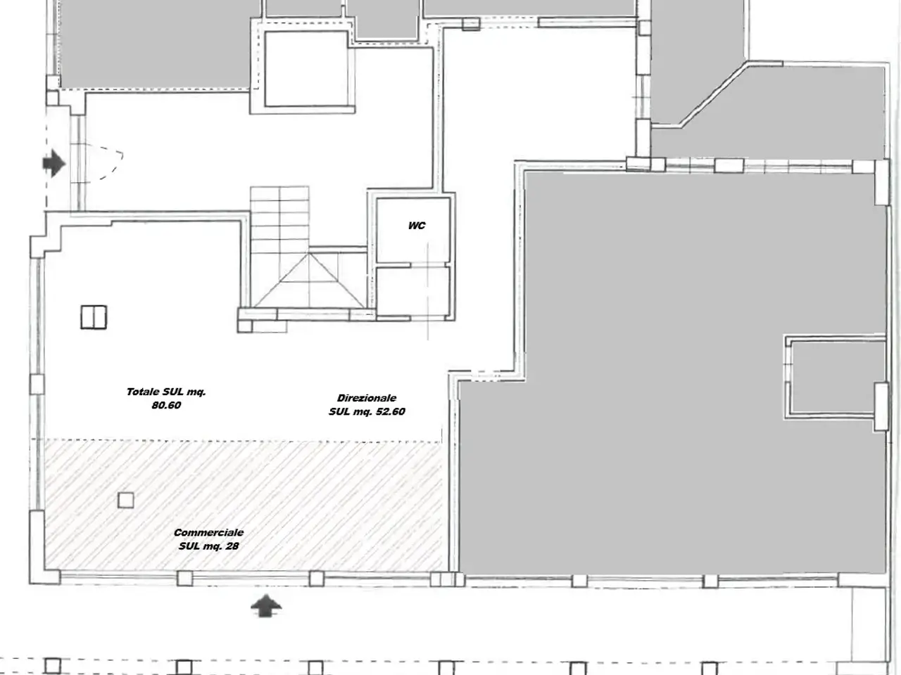 Locale commerciale in a Giuseppe Mazzini 17, Empoli, {3} - Planimetria 1
