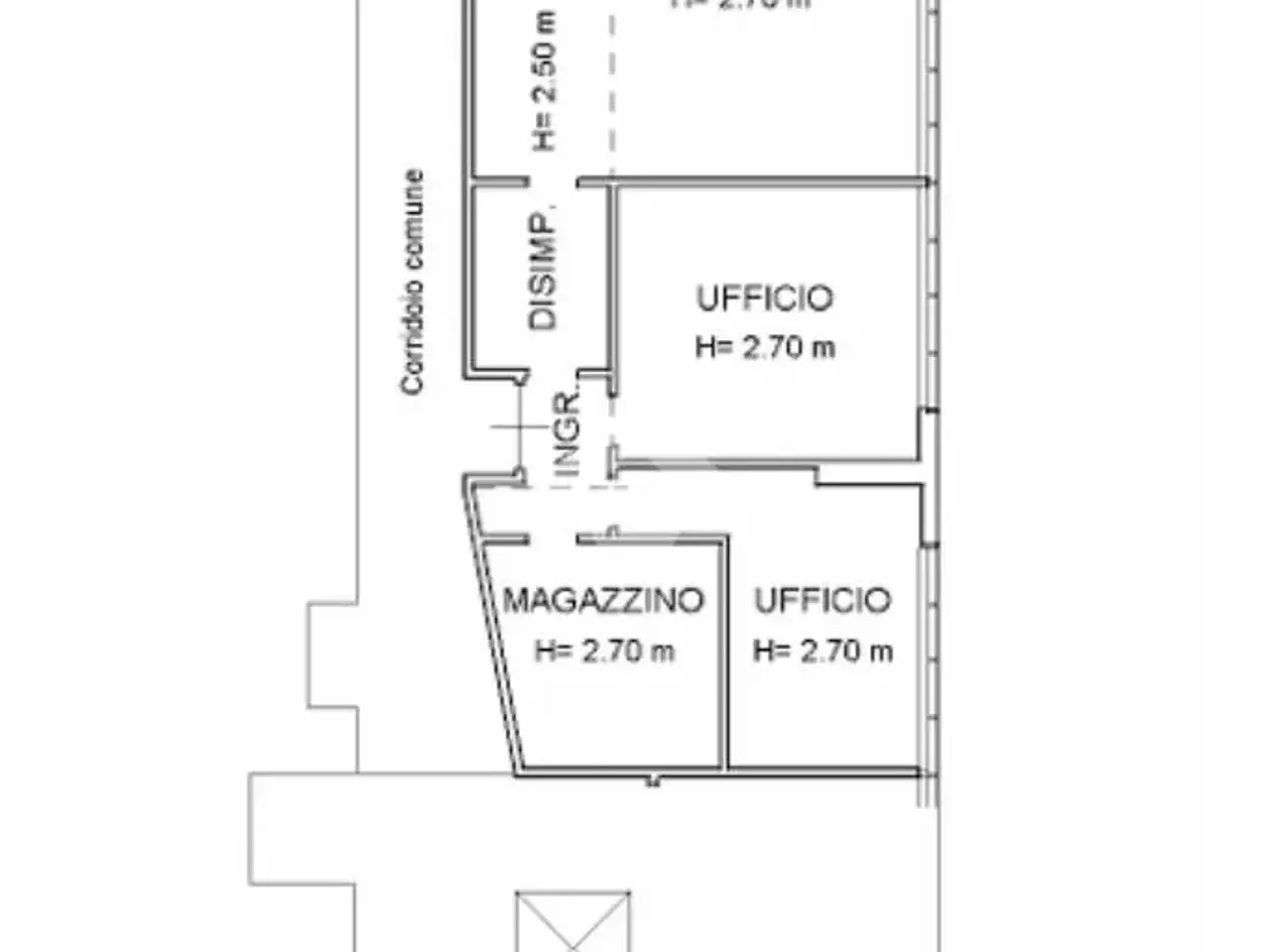 Ufficio in Isola del Tronchetto 88, Venezia, {3} - Planimetria 1