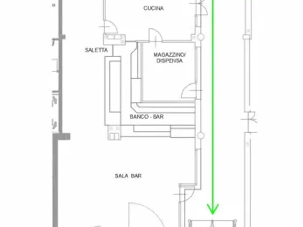 Negozio in Via Ognissanti, Alba, {3} - Planimetria 1