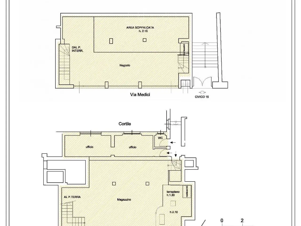 Negozio in Via Medici 15, Milano, {3} - Planimetria 1