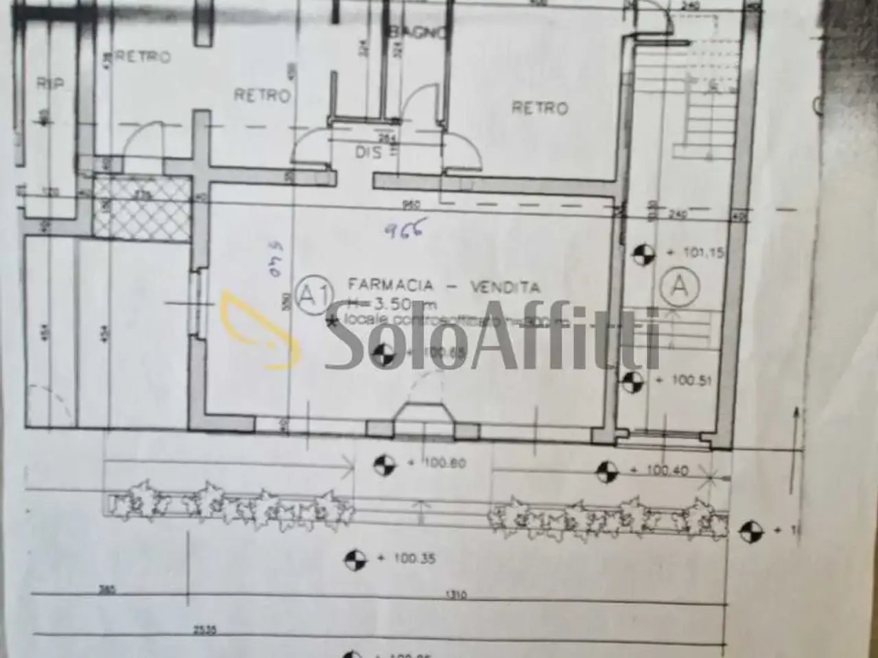 Negozio in Strada Cuorgnè 168, Mappano, {3} - Planimetria 1