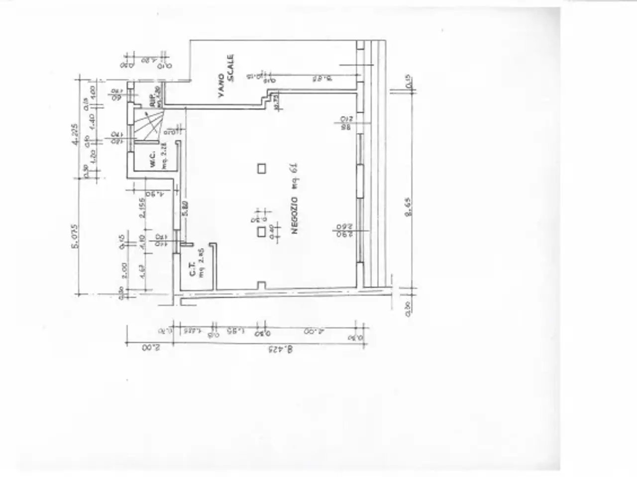 Negozio in Via Mario Montanari 75, Ravenna, {3} - Planimetria 1