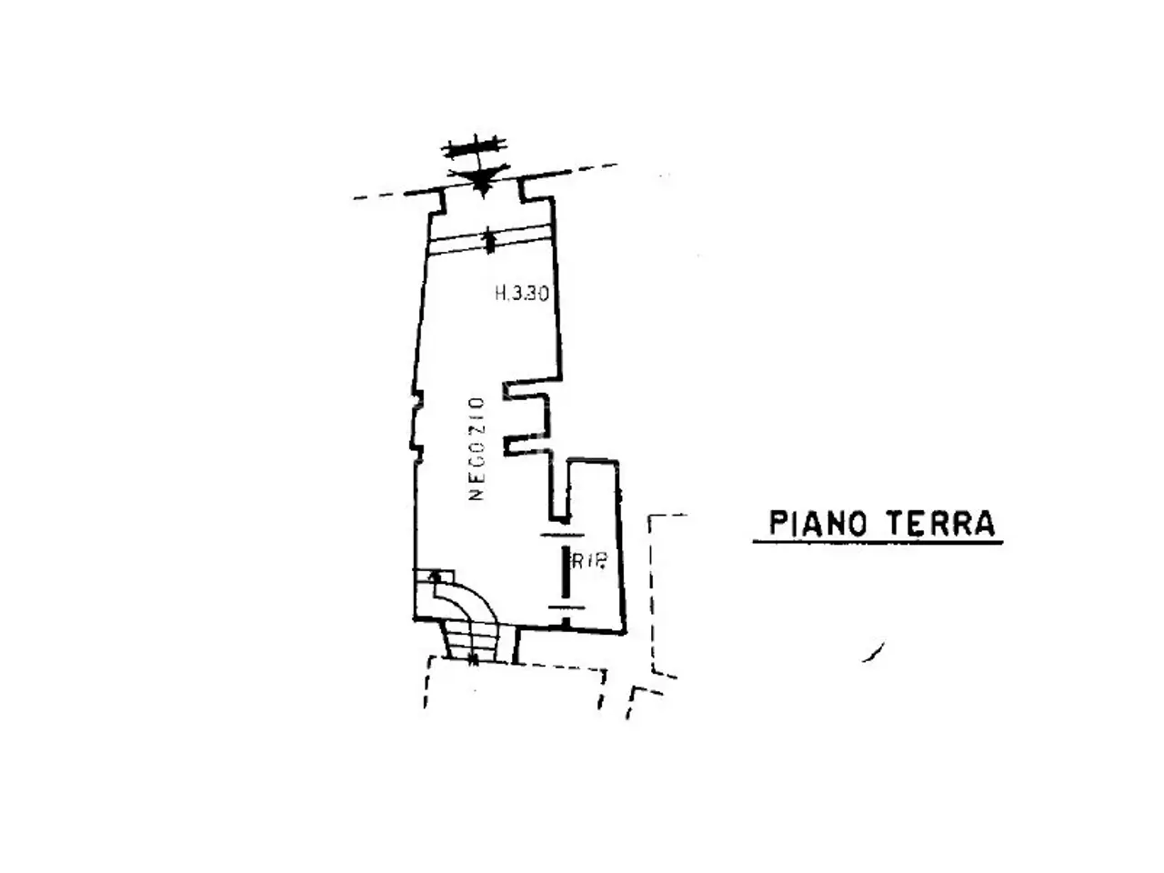 Negozio in Via Giuseppe Garibaldi, Macerata, {3} - Planimetria 1