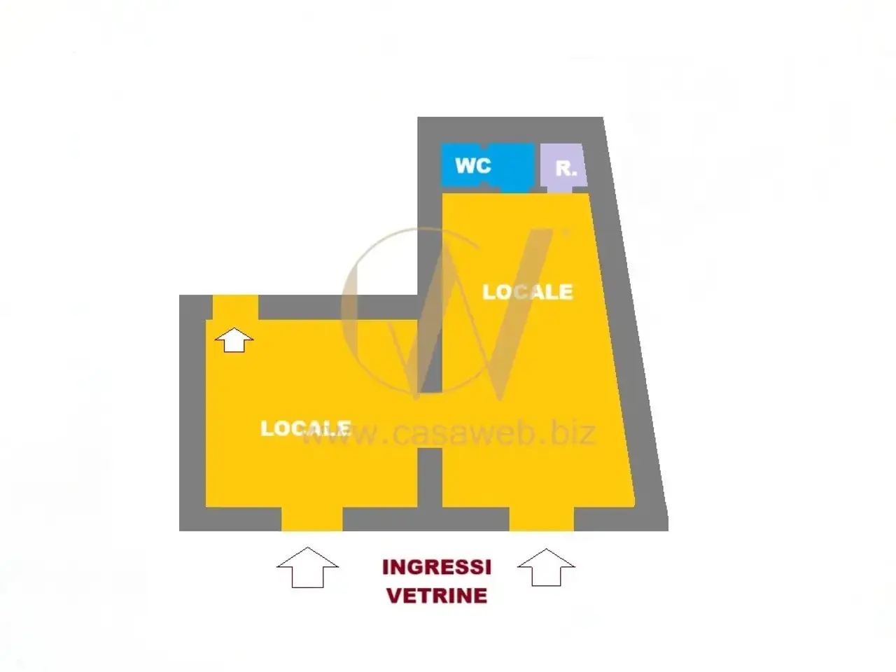 Negozio in Via San Giovanni, Caserta, {3} - Planimetria 1