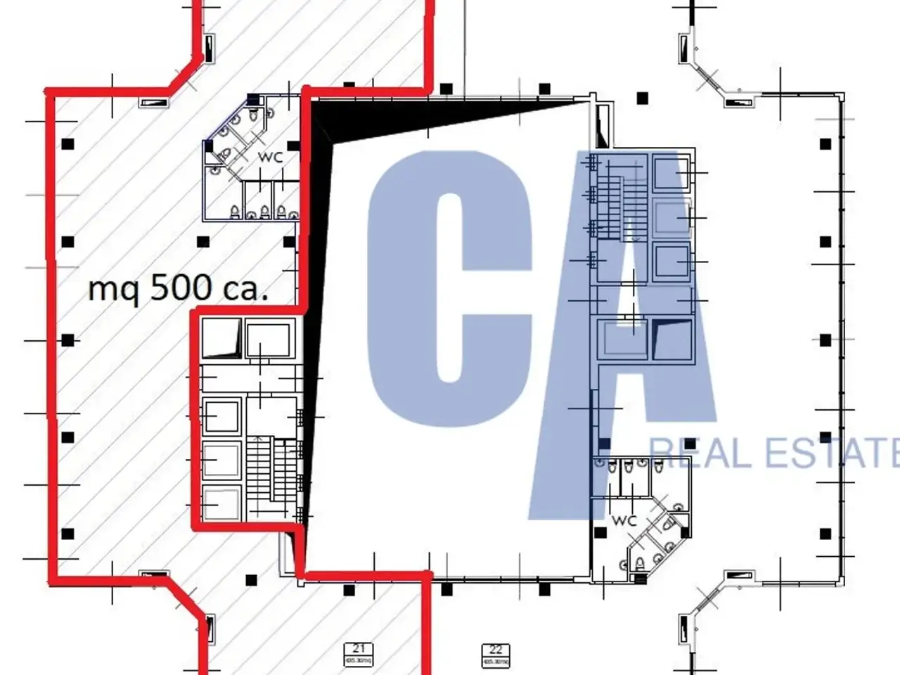 Ufficio in Via Milano, San Donato Milanese, {3} - Planimetria 1