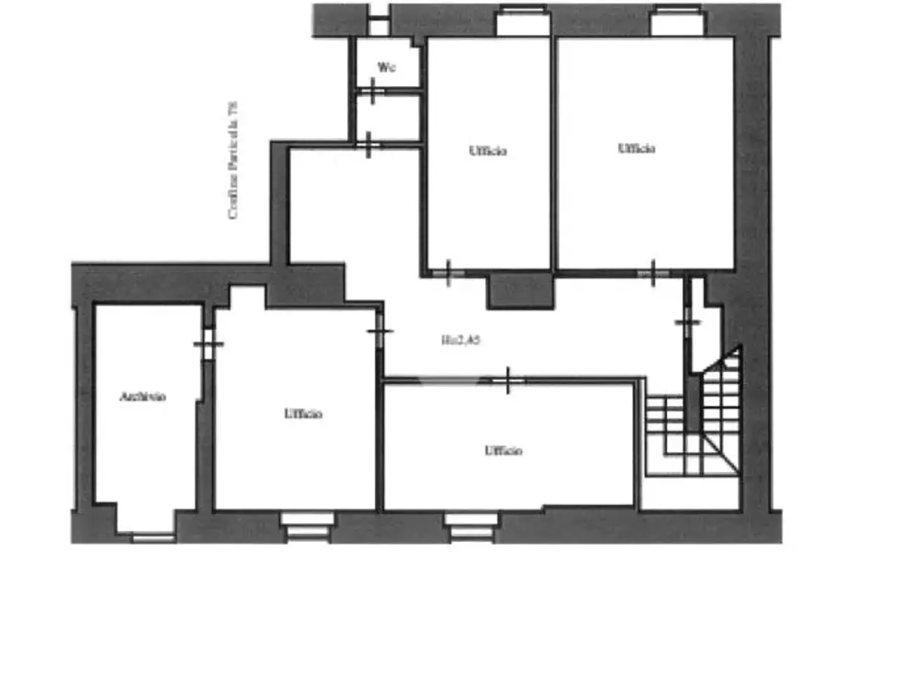 Ufficio in Via Antonio Canova 8, Milano, {3} - Planimetria 1