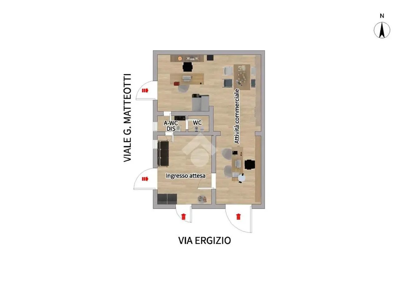 Negozio in Viale Giacomo Matteotti 00, San Severo, {3} - Planimetria 1