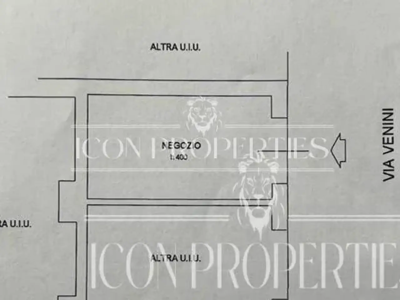 Negozio in Via Giulio E Corrado Venini, Milano, {3} - Planimetria 1