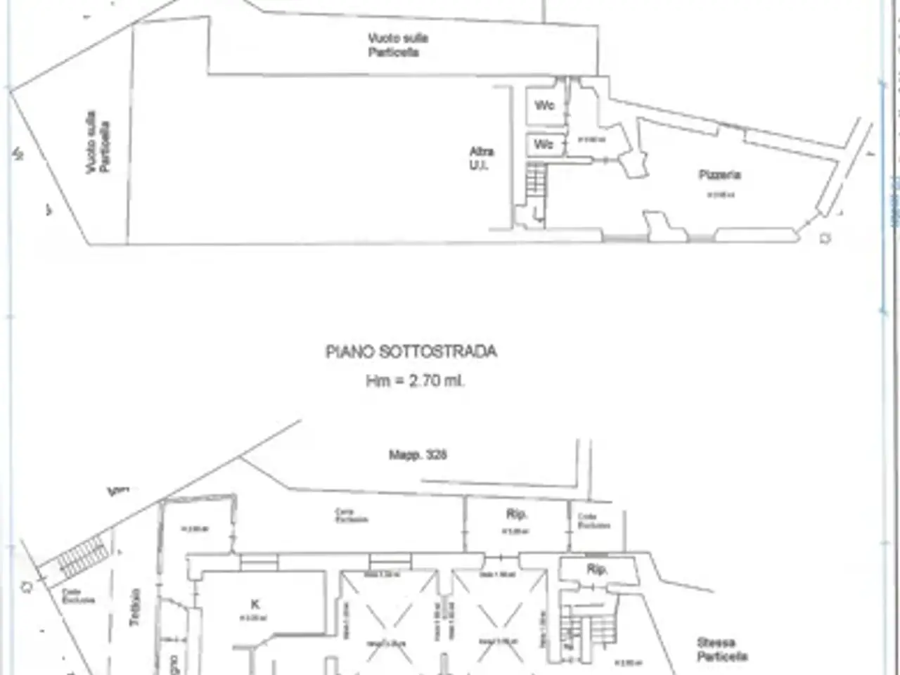Locale commerciale in Orso Carlo Rossel 2, Carrara, {3} - Planimetria 1